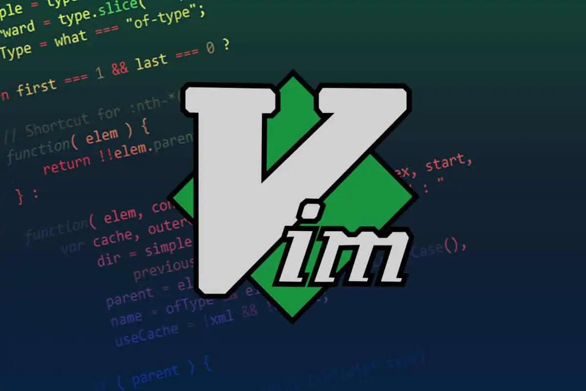Vim image in code editor