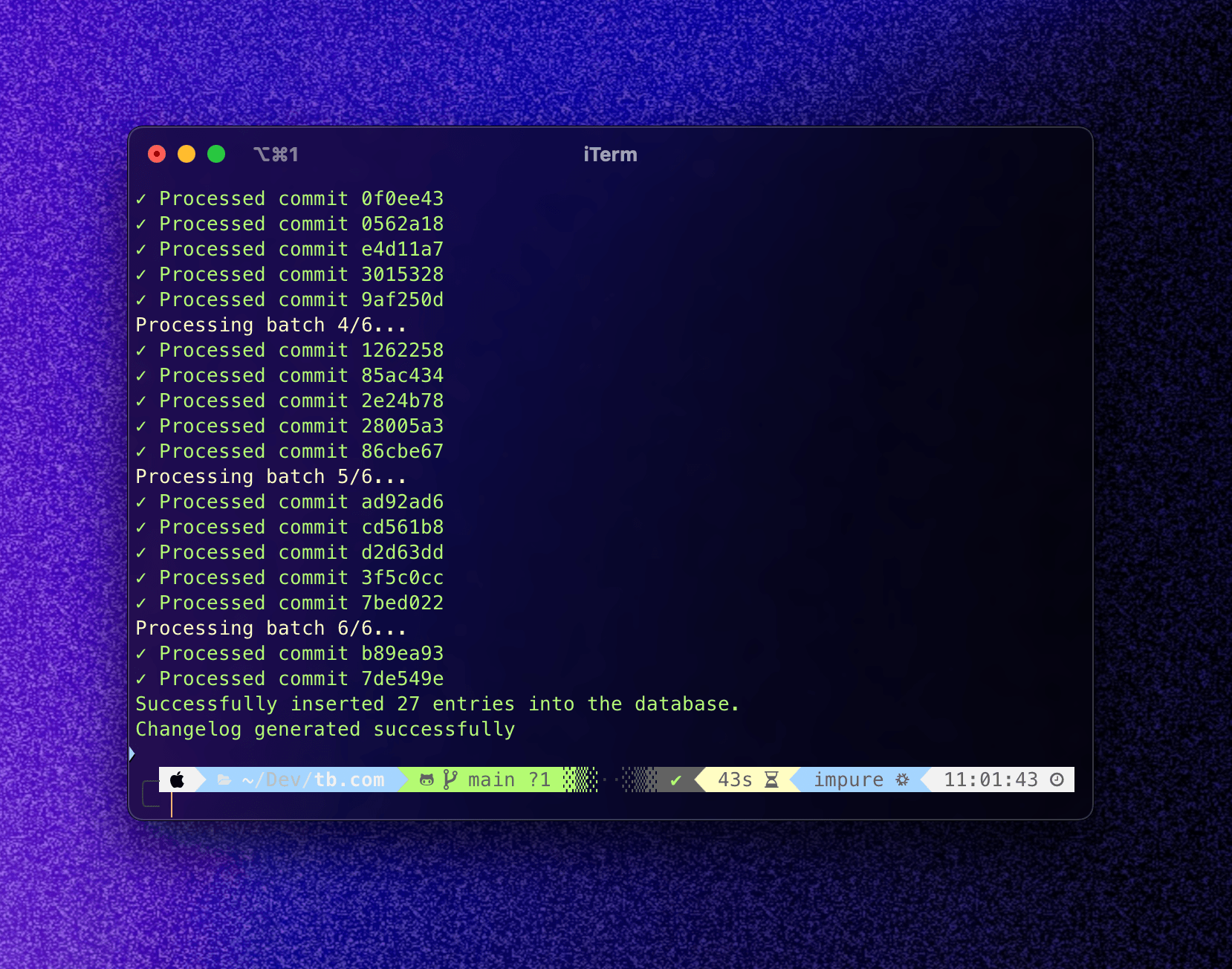 loji in the MacOS Terminal