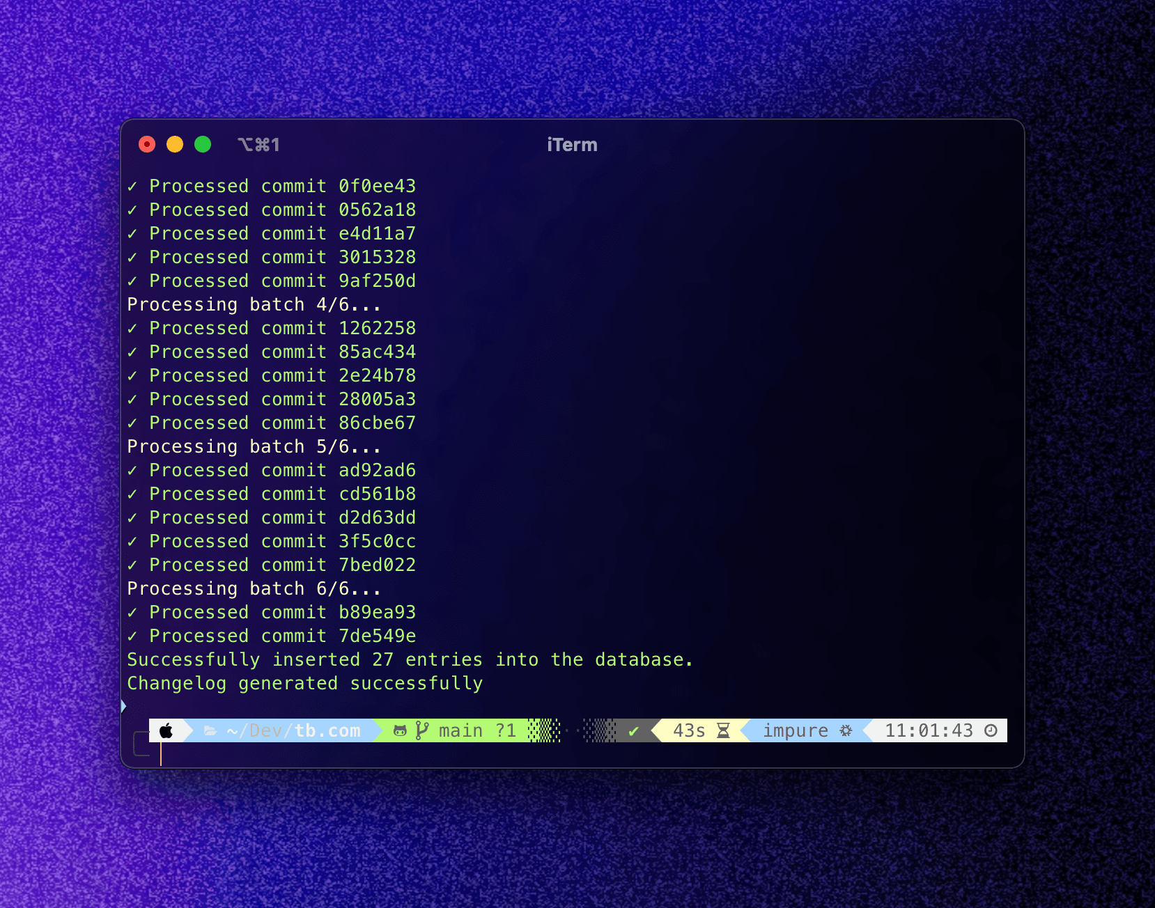 loji in the MacOS Terminal